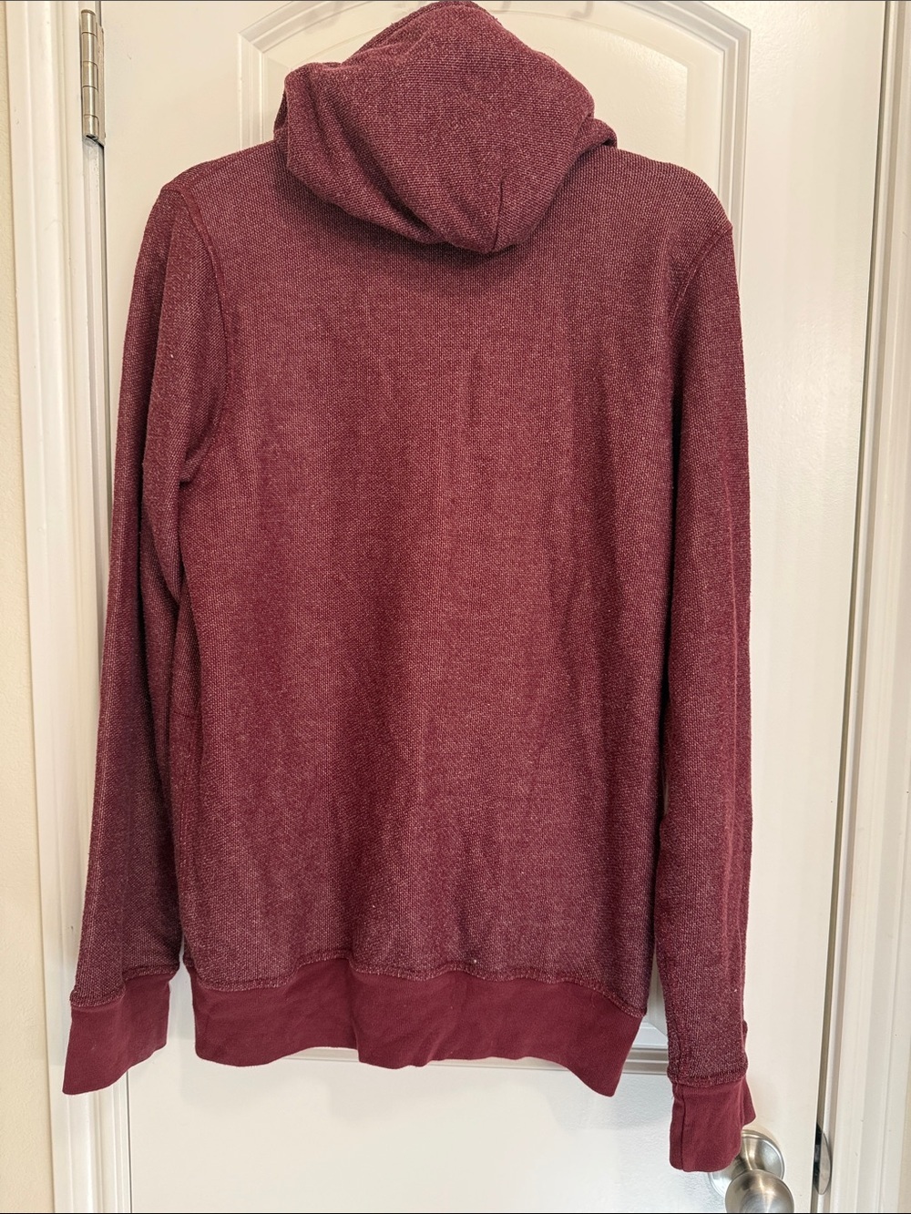 Sol Angeles Burgundy Zip-up Hoodie Size M - Picture 4 of 4